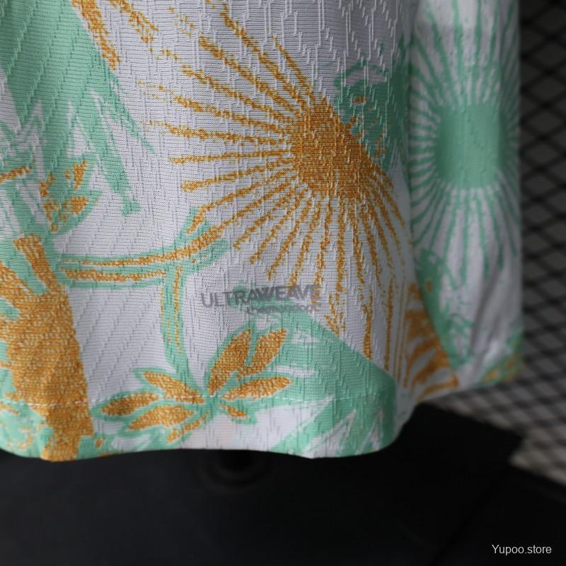 Player Version 2026 Ivory Coast Away White with Tropical Sunflower  Print Jersey