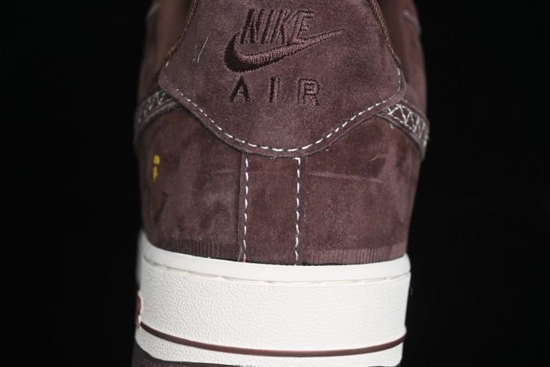Nike Air Force 1 '07 Low BAPE Collaboration - Tan Brown Casual Sneakers - KK1988-027
