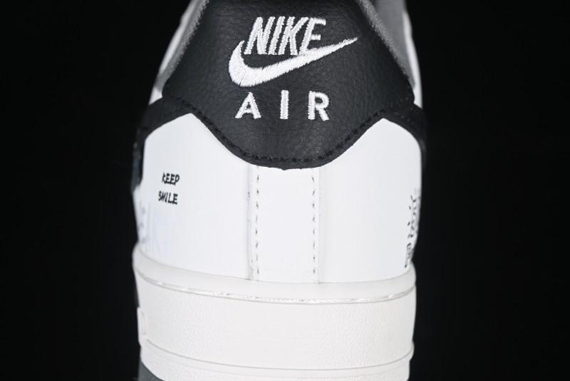 Nike Air Force 1 MVP "Rock Plan" Custom Edition - Black & White
