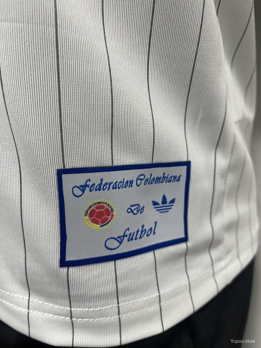 2026 Colombia Adidas Terrace Icons White Jersey