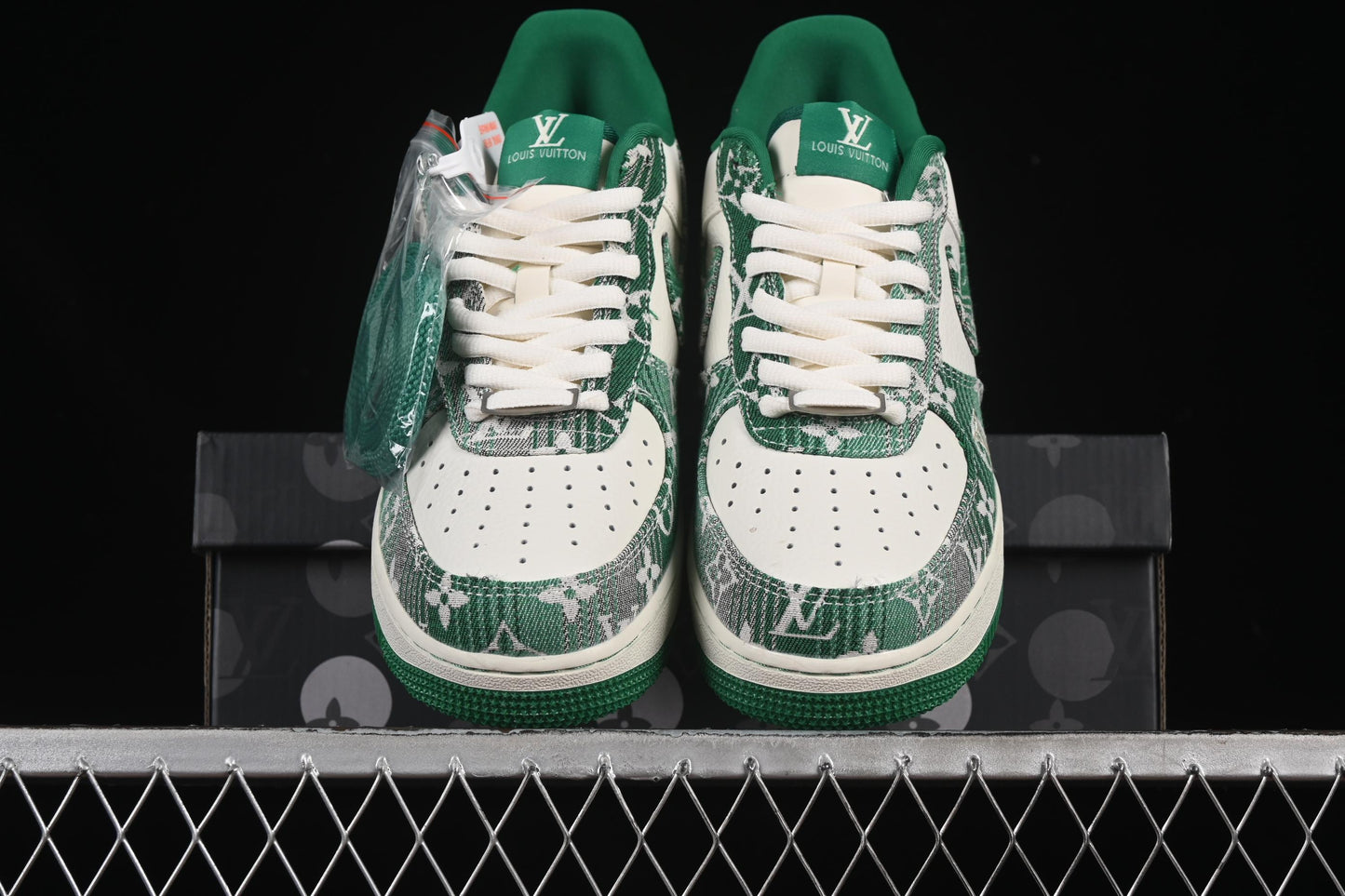 Nike Air Force 1 '07 Low LV Collaboration Green Denim Casual Sneakers - SC9207-538