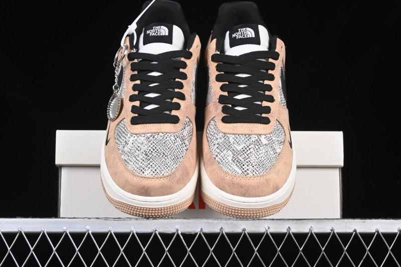 Nike Air Force 1'07 Low The North Face Collaboration - Mesh Brown Low-Top Casual Sneakers - KK1988-031