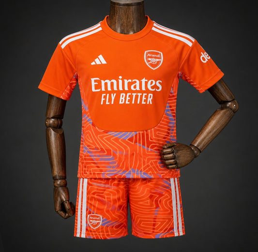 26/27 Kids Arsenal Goalkeeper Orange Jersey