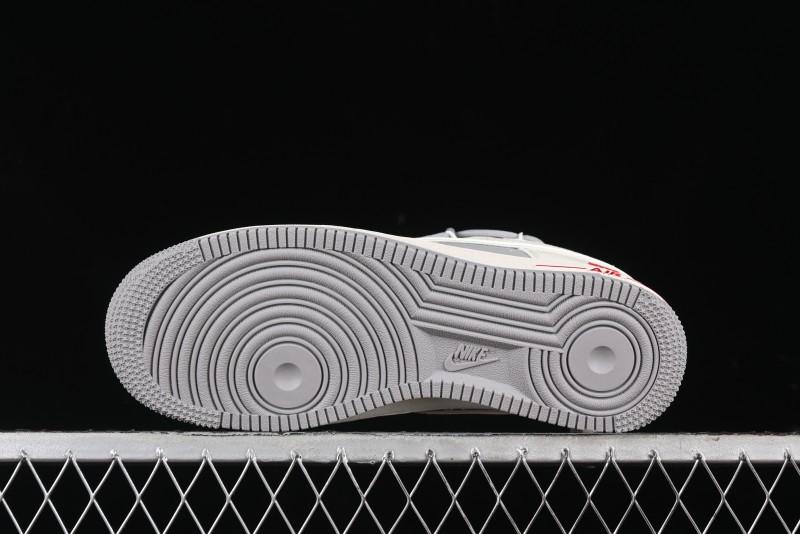 Nike Air Force 1 '07 Low UN Collaboration - Beige Silver Trim Lace-Up Casual Sneakers - SJ1198-500