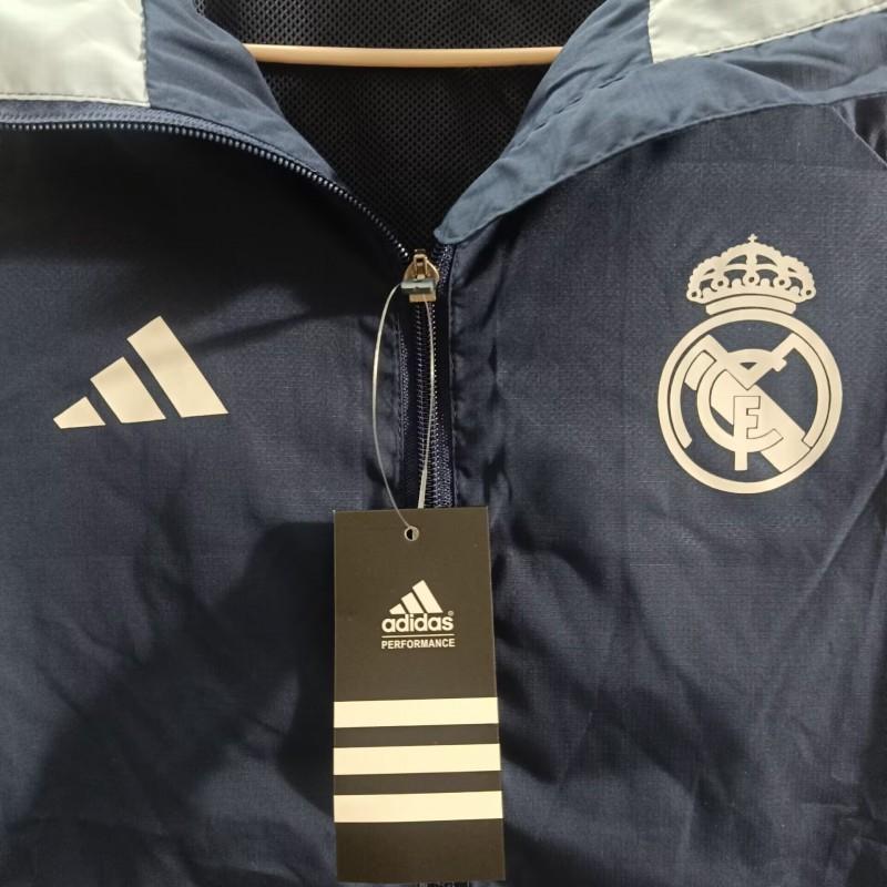 25/26 Real Madrid Blue Mid-length Windbreaker Jacket