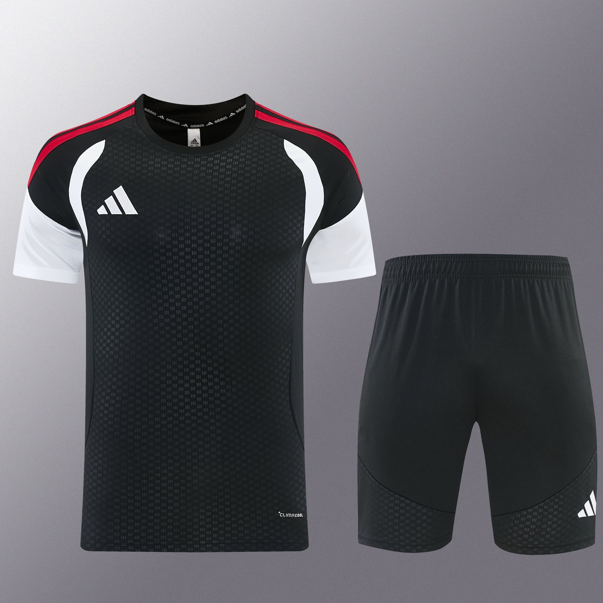 AD12 black short-sleeved suit S-2XL