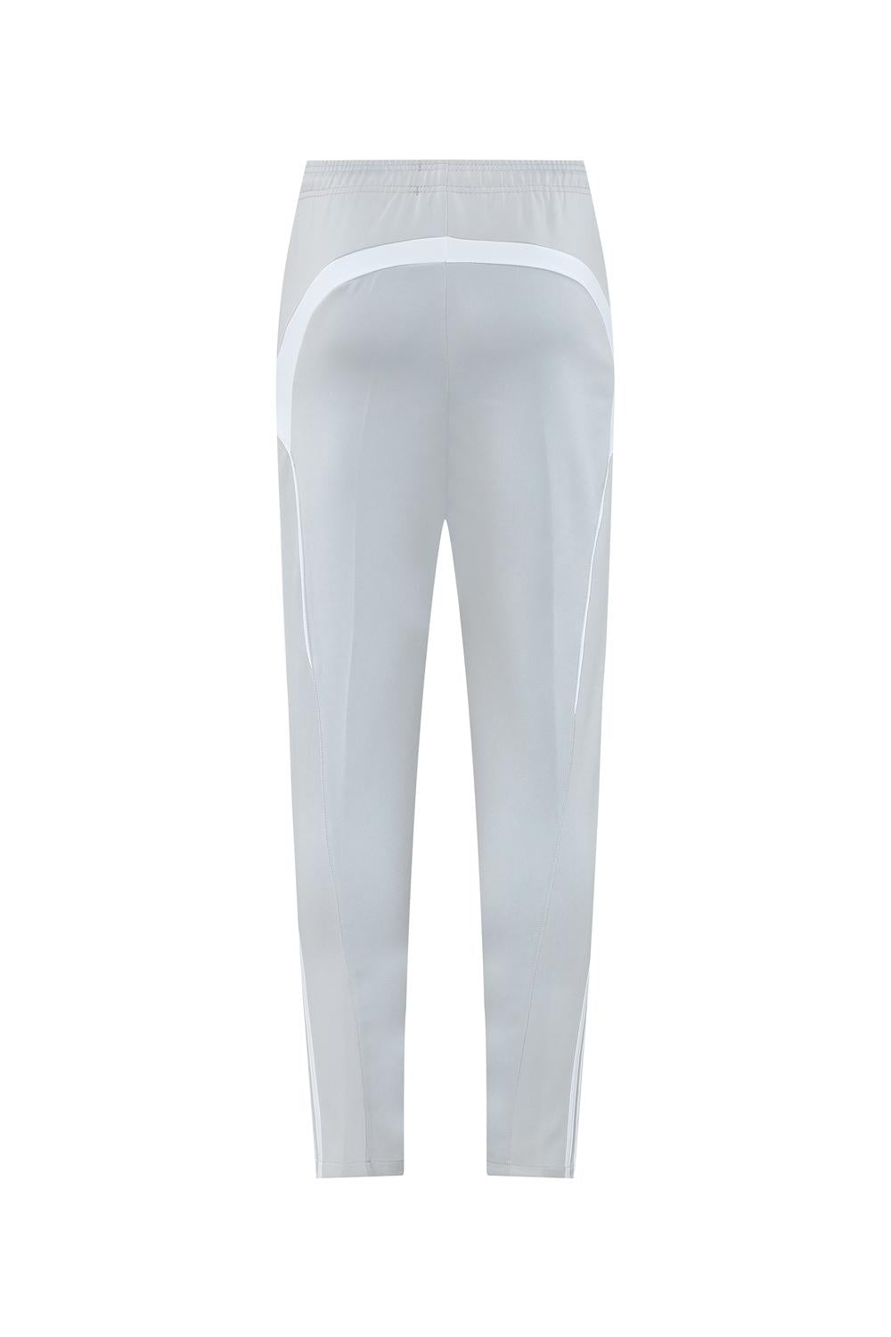 25/26 Real Madrid Grey/White Full Zipper Jacket + Long Pants