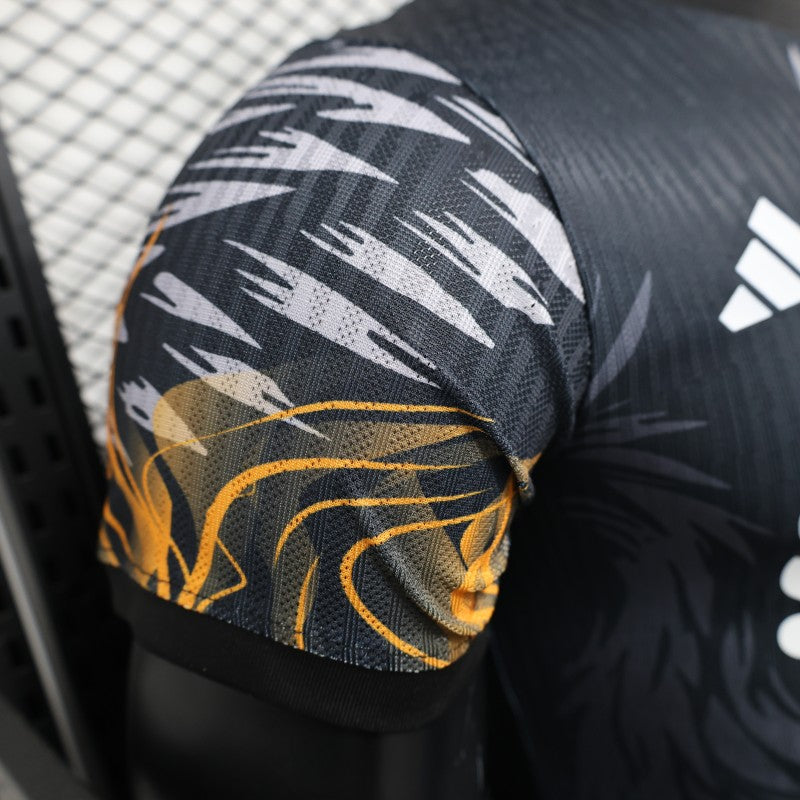 Player Version 25/26 Liverpool Dark Grey with Golden Phoenix Pattern Jersey