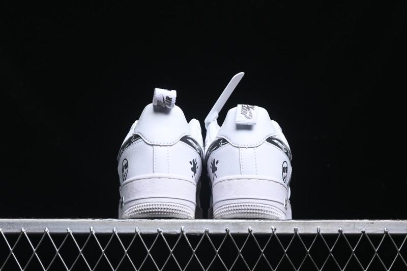 Nike Air Force 1 '07 Low "Smiley Face" Casual Sneakers - FB8971-020