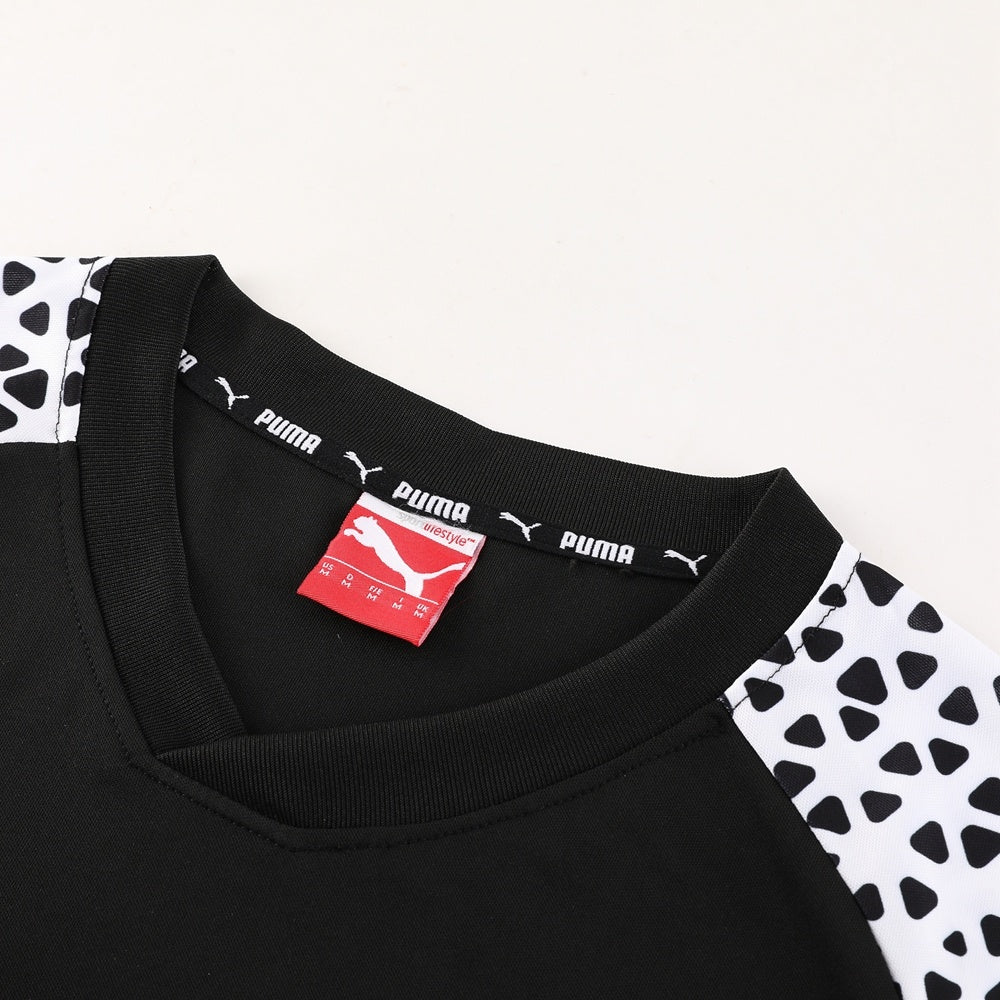 PD02 black shorts suit S-2XL