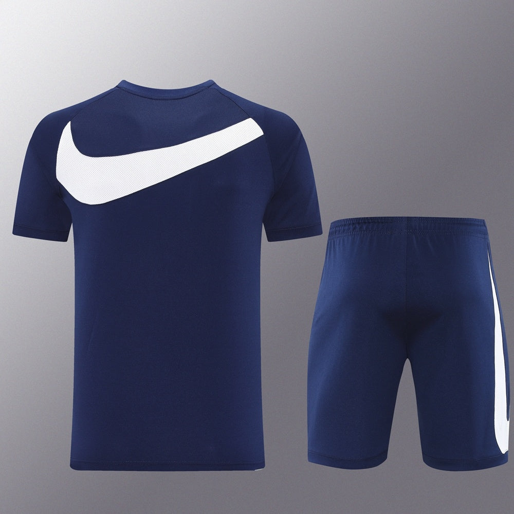 ND09 sapphire blue shorts suit S-2XL