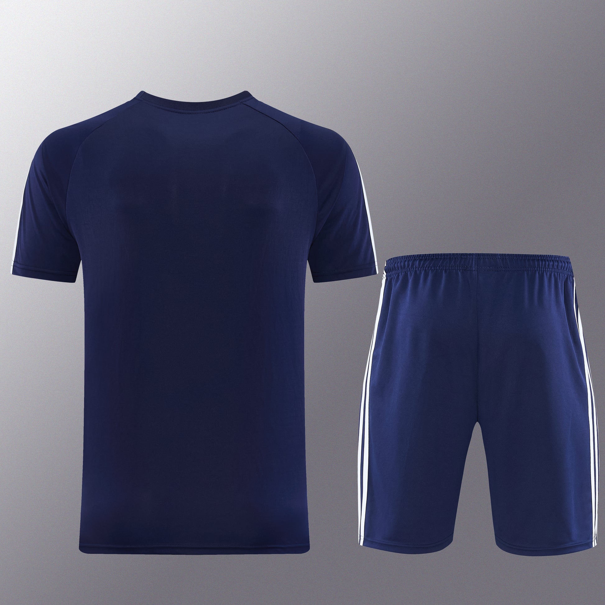 AD15 sapphire blue shorts suit S-2XL