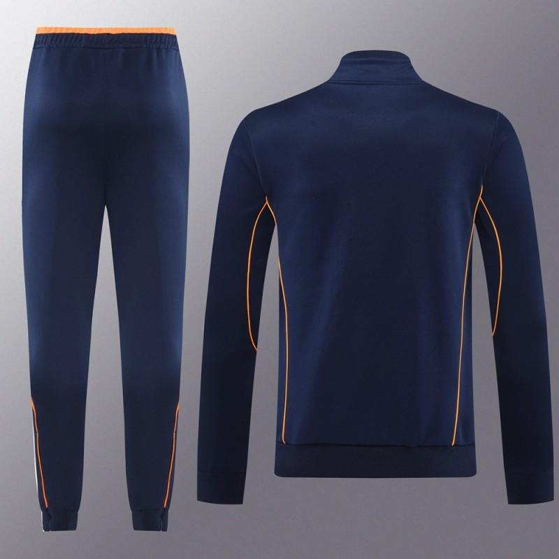 25/26 Real Madrid Navy Full Zipper Jacket +Long Pants