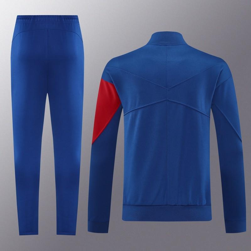 25/26 PSG Blue Full Hoodie Zipper Jacket +Long Pants