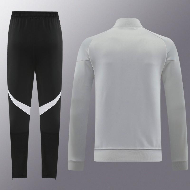 2025 Adidas Grey Full Zipper Jacket+Long Pants