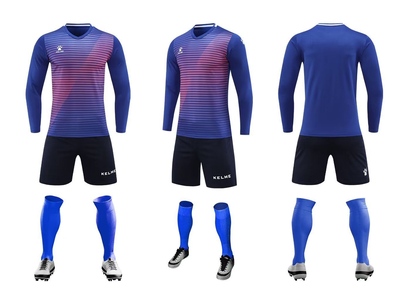 ZB1001 Kalmei long-sleeved suit four colors: 3XS-4XL