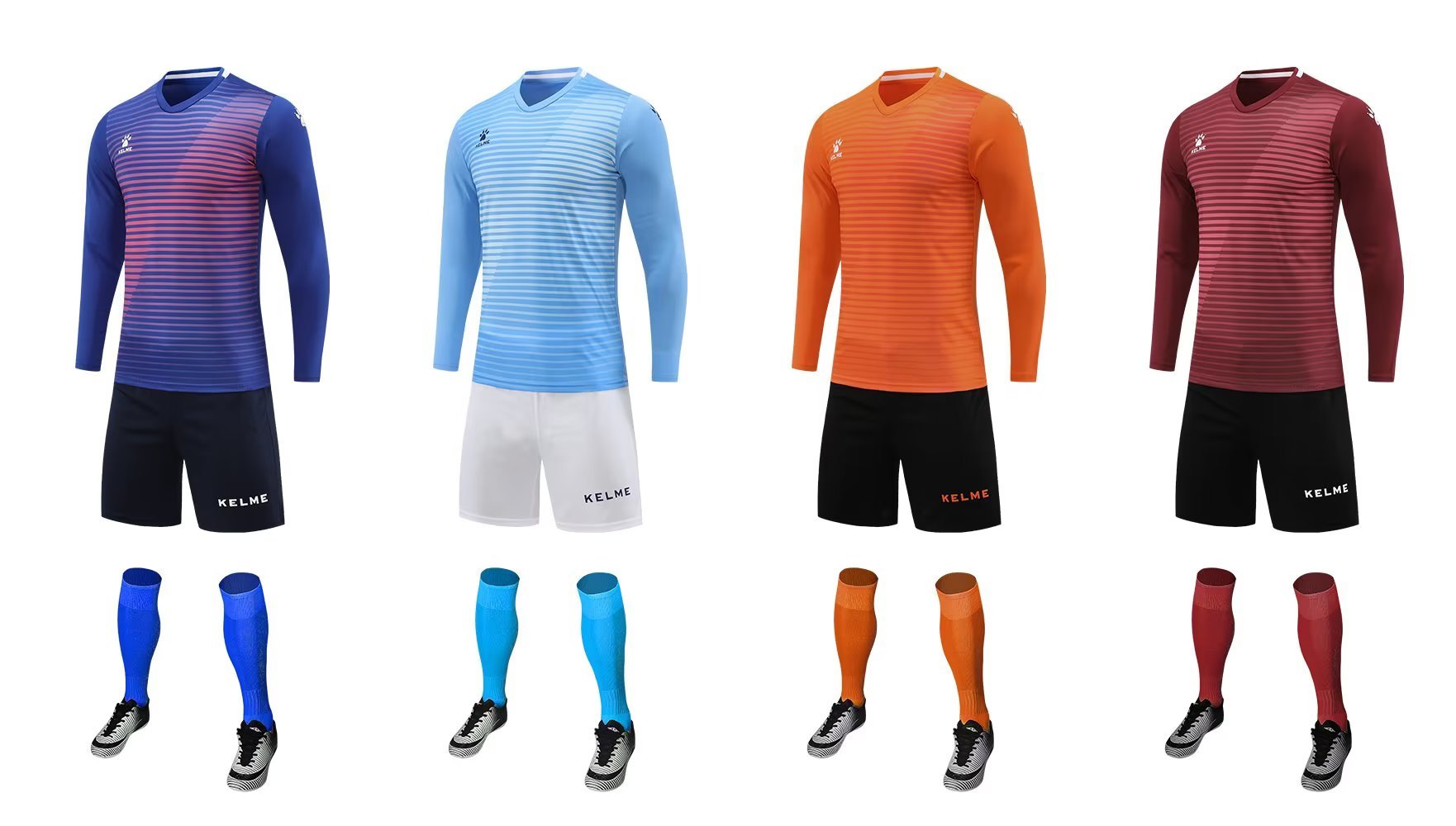 ZB1001 Kalmei long-sleeved suit four colors: 3XS-4XL