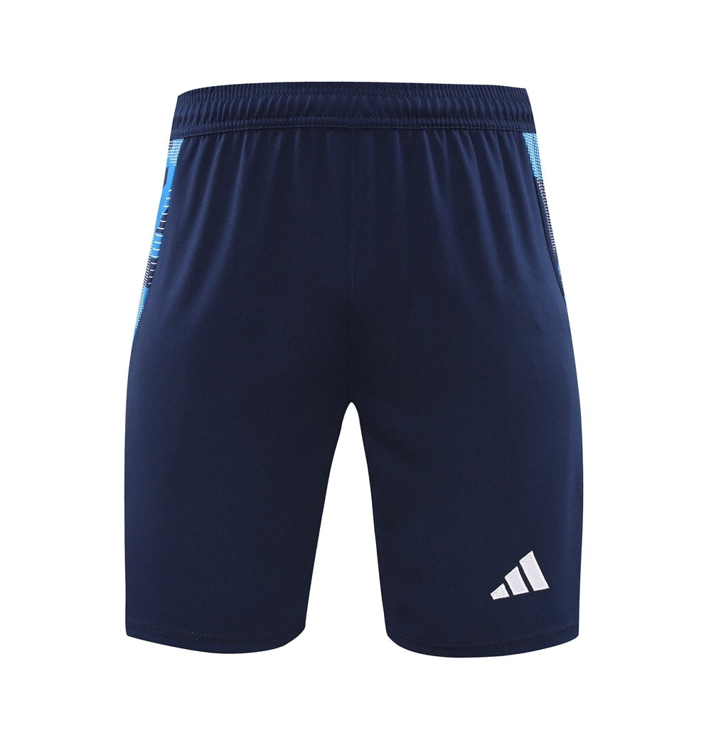 AD08 sapphire blue shorts suit S-2XL