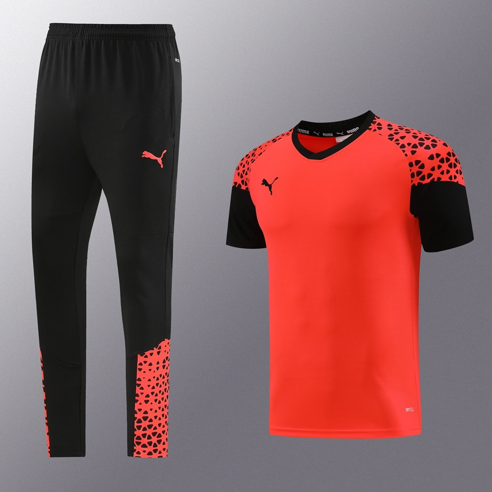 PD02 Orange Pants Suit S-2XL