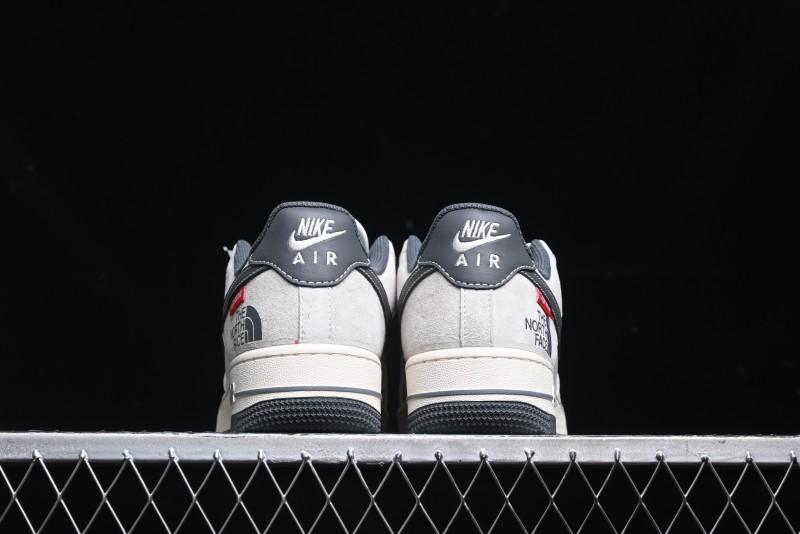 Nike Air Force 1 '07 Low Supreme The North Face Collaboration - Grey Black Red Logo - XZ6188-112
