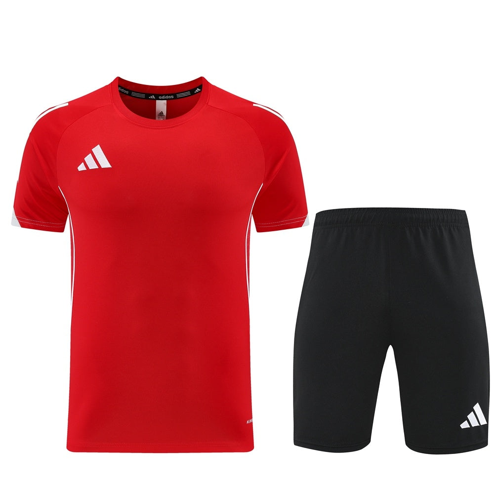 AD09 red shorts suit S-2XL