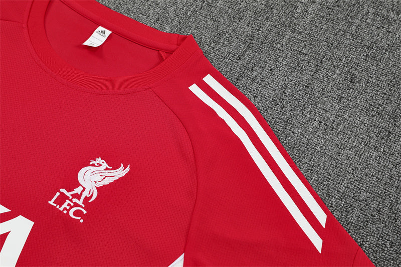 25/26 Liverpool Red Short Sleeve Jersey+Shorts