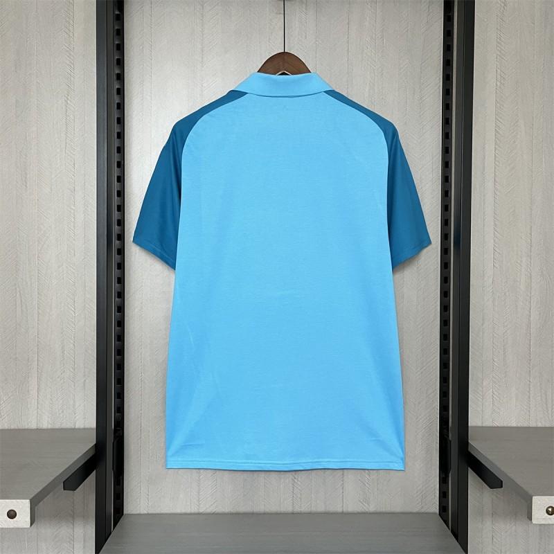 25/26 Flamengo Light Blue Polo Jersey S-XXXXL