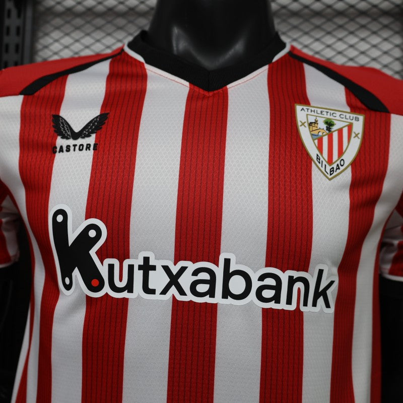 Player Version 26/27 Athletic Bilbao Home Red White Stripes Jersey
