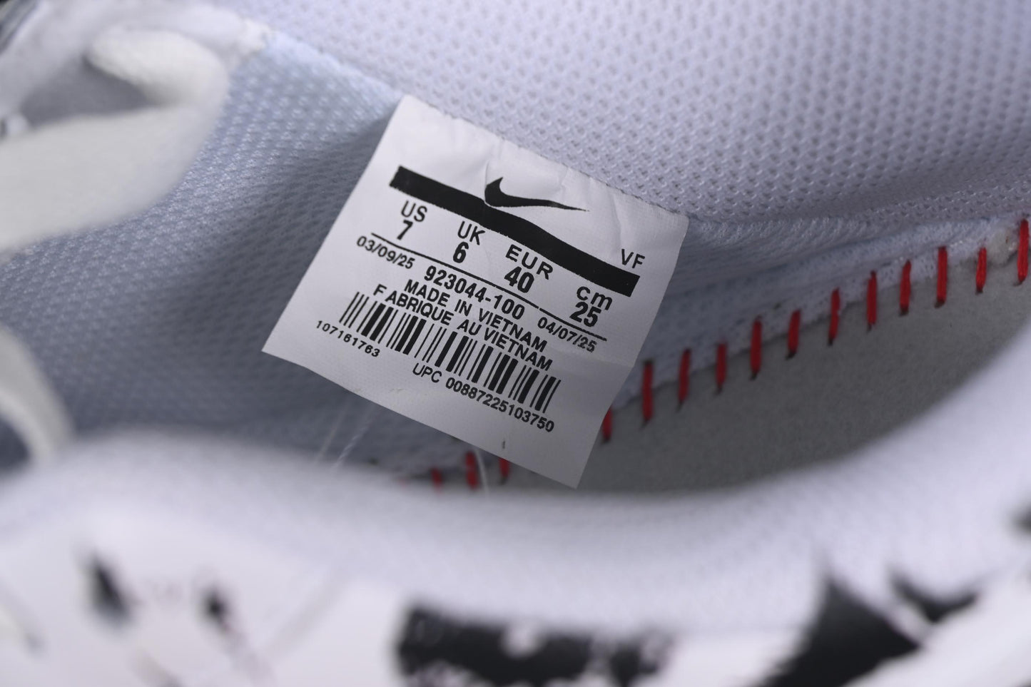 Nike Air Force 1 Low '07 Comme des Garcons Shirt Supreme Collaboration Casual Sneakers - 923044-100