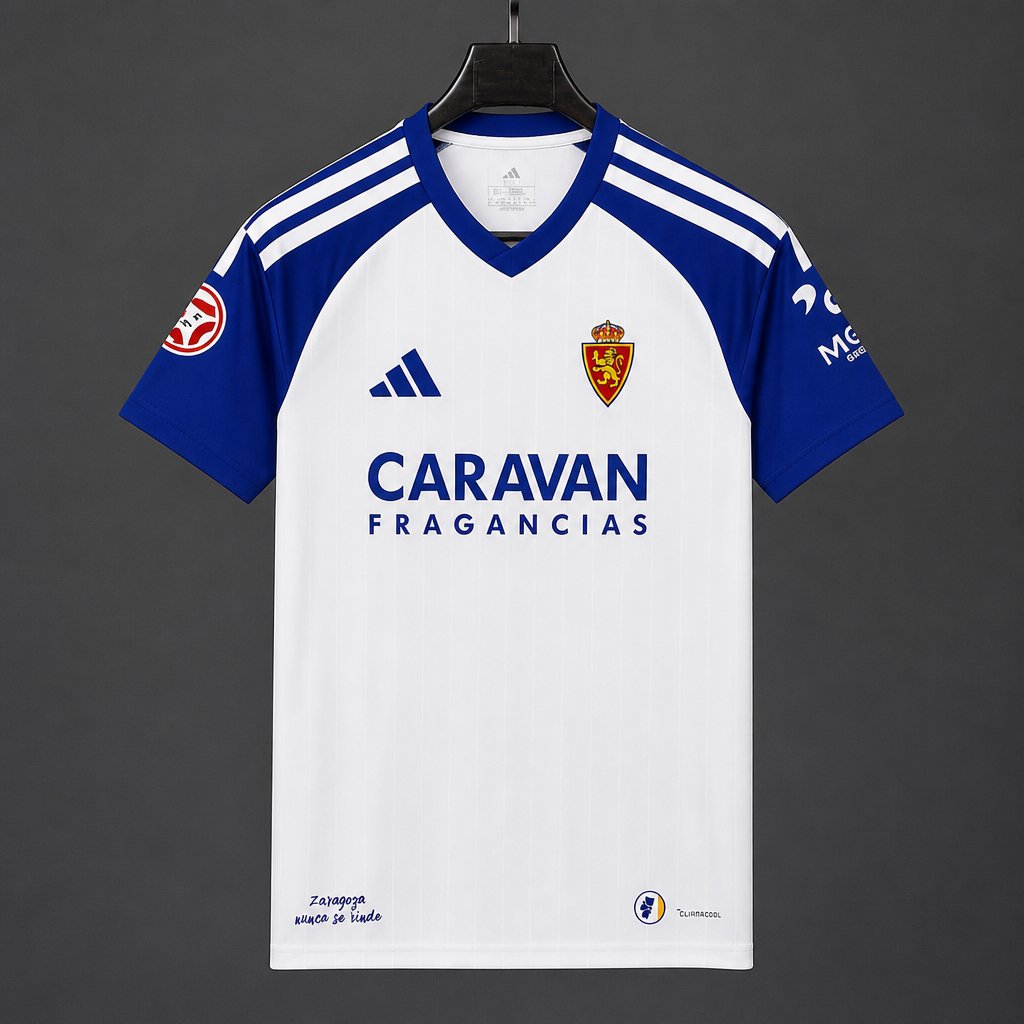 26/27 Real Zaragoza Home Jersey
