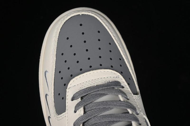 Nike Air Force 1 '07 Low The North Face Bear Collaboration - Beige Grey Swoosh Low-Top Casual Sneakers - KK1988-011
