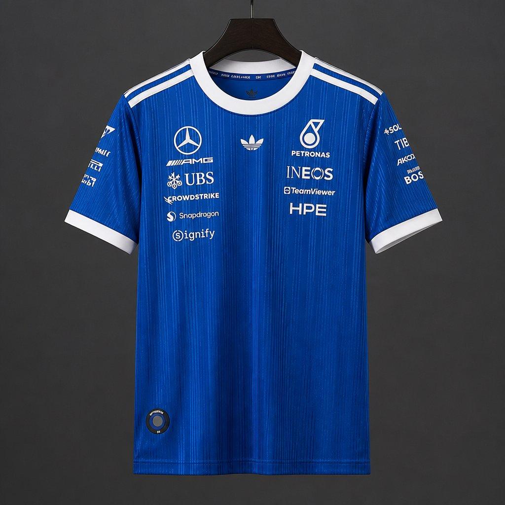 2026 F1 Mercedes-AMG Petronas F1 Team Blue Training Jersey