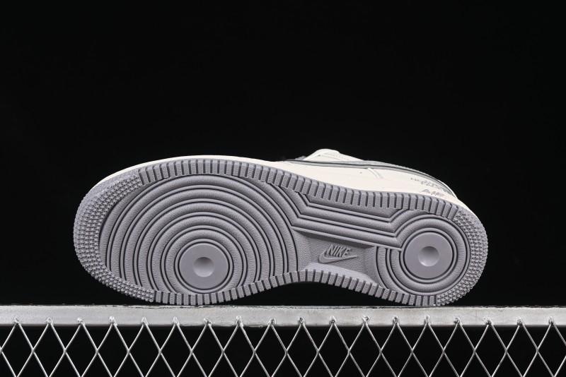 Nike Air Force 1 '07 Low The North Face x CDG Light Grey Swoosh Casual Sneakers - HH7518-052