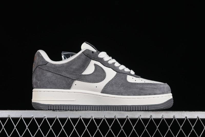 Nike Air Force 1 '07 Low LV Collaboration - Beige Grey Pigskin Casual Sneakers - HD1968-011