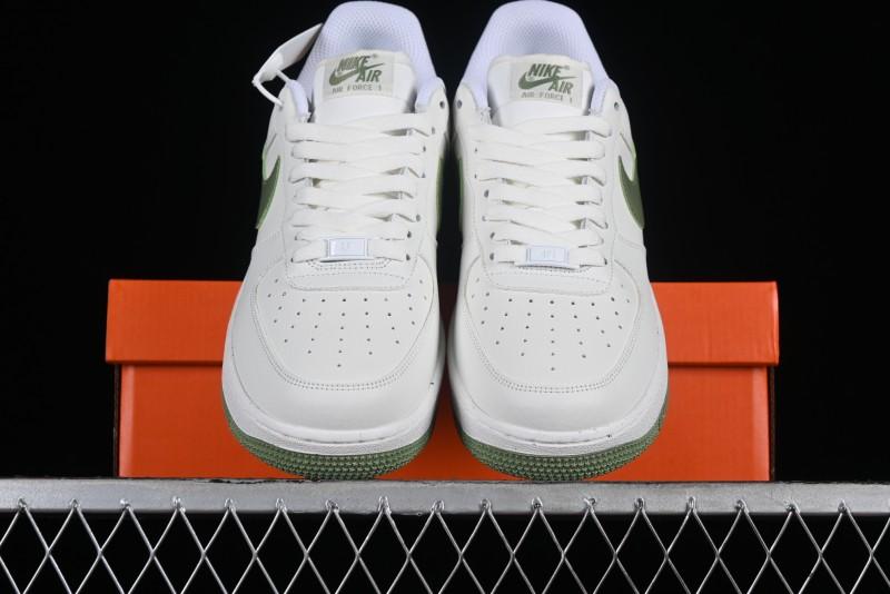 Nike Air Force 1 '07 Low Casual Sneakers in White Green - DV3808-106
