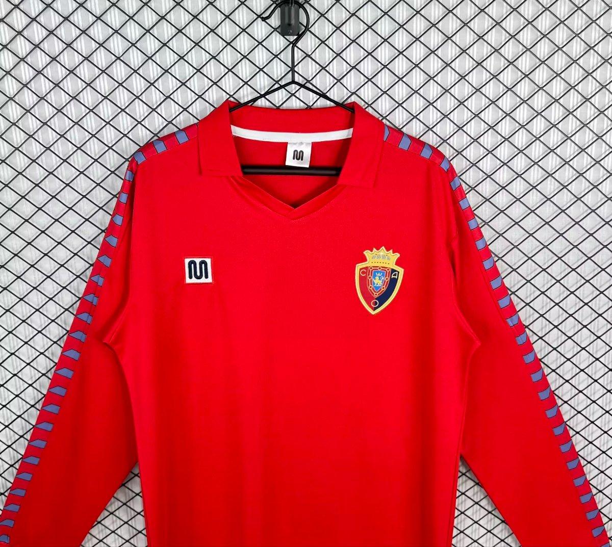 Retro 83/84 Osasuna Home Long Sleeve Jersey