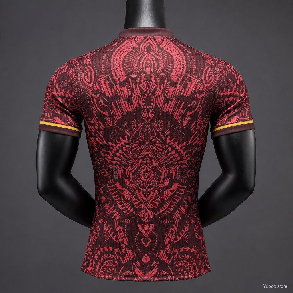 Player Version 26/27 Paris Saint-Germain Dark Red with Tribal Pattern Special Edition Jersey
