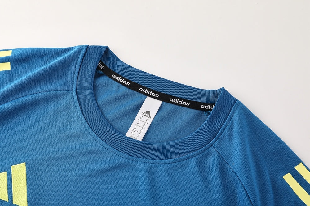 AD09 blue shorts suit S-2XL