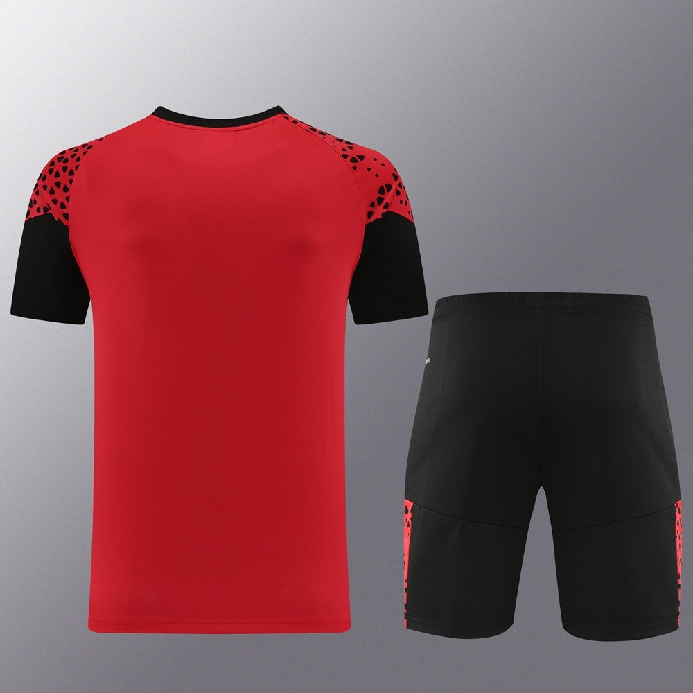 PD02 red shorts suit S-2XL