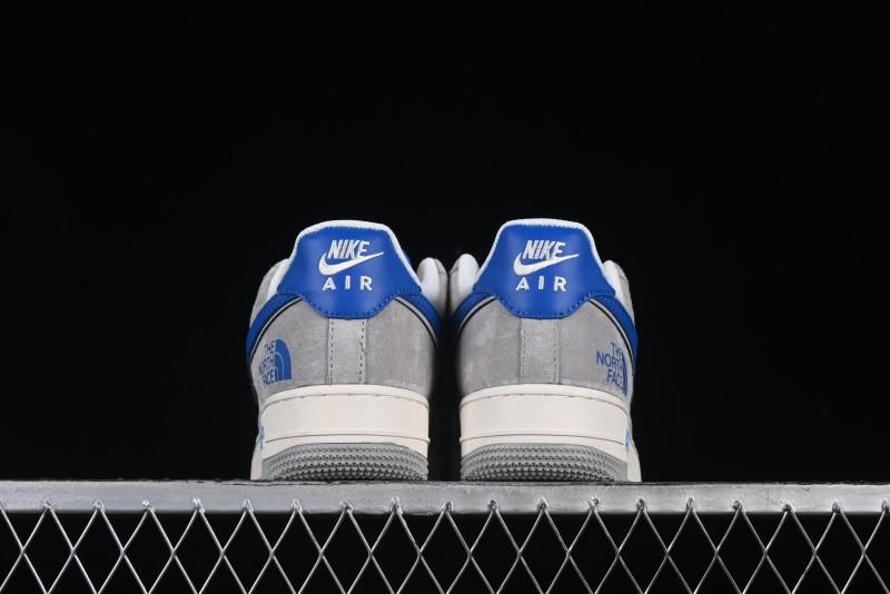 Nike Air Force 1 '07 Low The North Face Collaboration Grey Blue Swoosh Casual Shoes - XZ6188-745