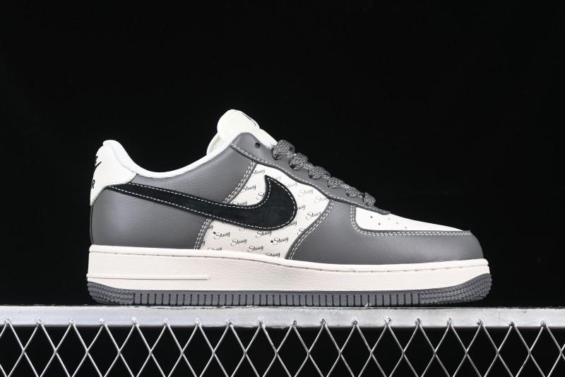 Nike Air Force 1 '07 Low Stussy Collaboration - Nebula Grey Low-Top Casual Sneakers - XZ3328-168