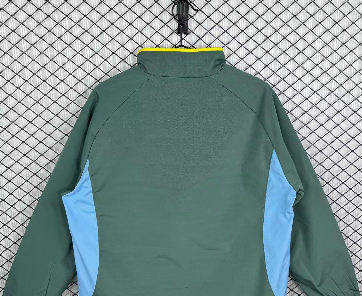 Retro 02/03 Sporting Lisbon Green Full Zipper Windbreaker