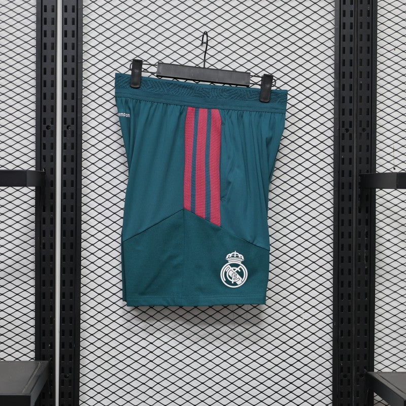Player Version 26/27 Real Madrid Green Shorts with Pockets