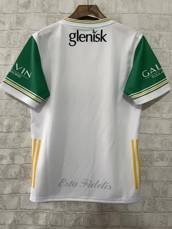 25/26 Offaly GAA White with Green Trim Away Jersey