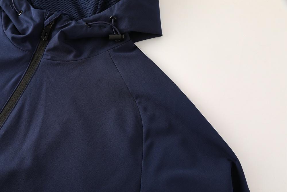 2025 Adidas Royal Blue Half Zipper Jacket+Long Pants S-2XL