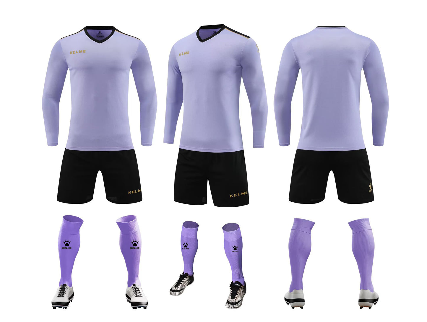 K3288 Kalmei long-sleeved football training uniform 5 colors 3XS-4XL