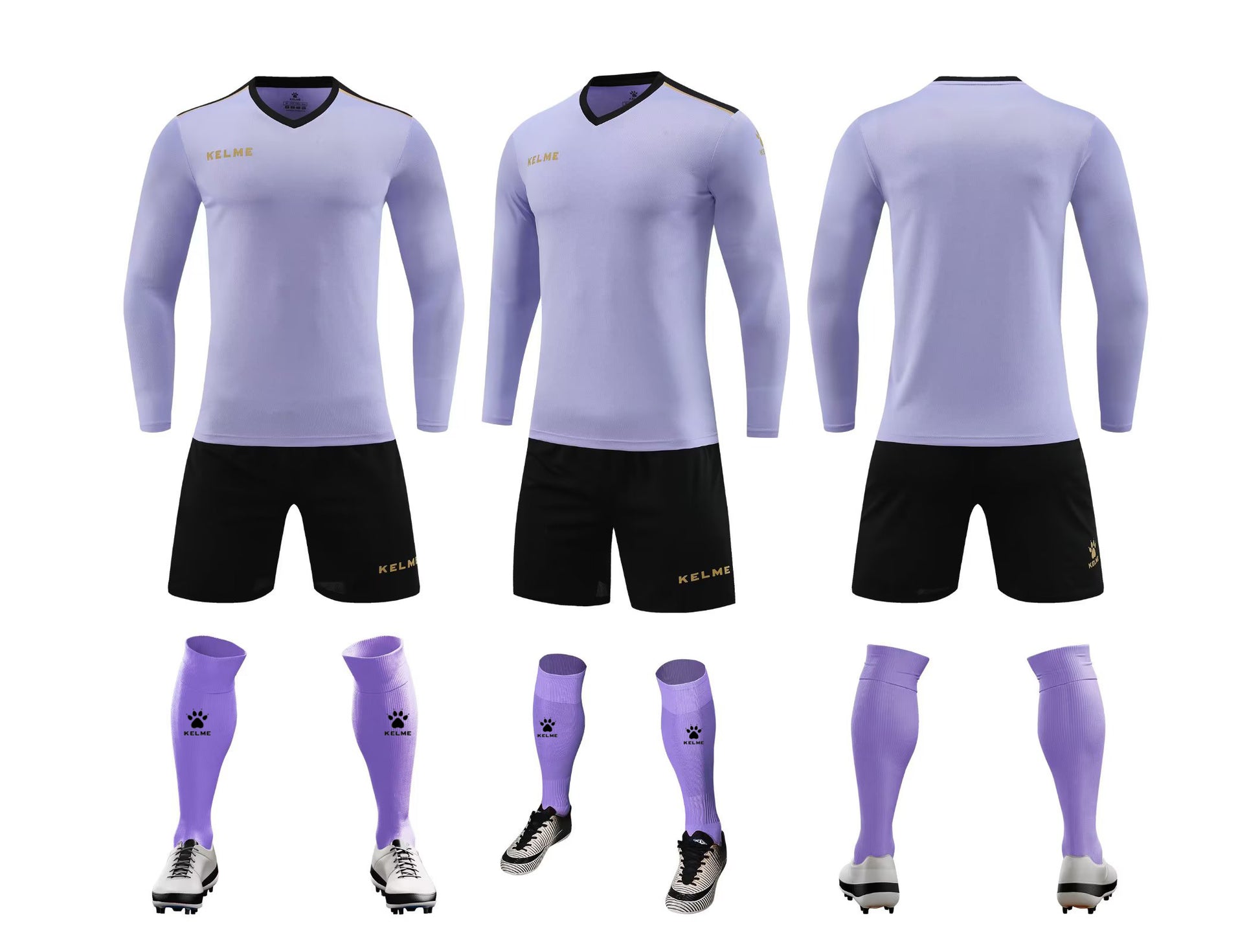 K3288 Kalmei long-sleeved football training uniform 5 colors 3XS-4XL