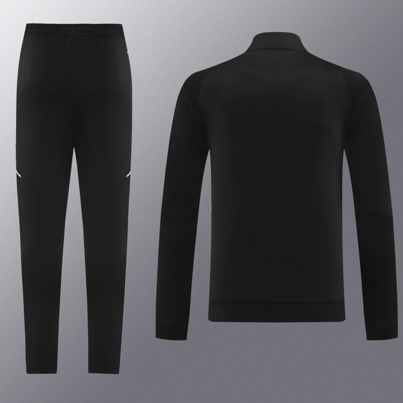 25/26  Juventus Black  Full zipper Jacket Tracksuit+ long pants