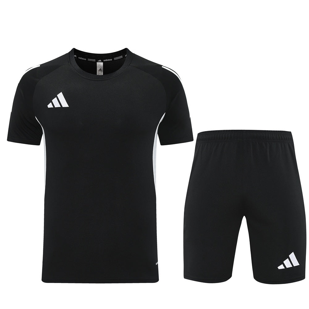 AD09 black shorts suit S-2XL