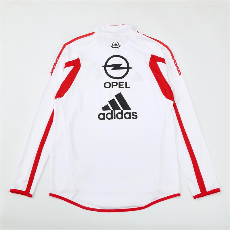 Retro 05/06 AC Milan White Half Zipper Jacket